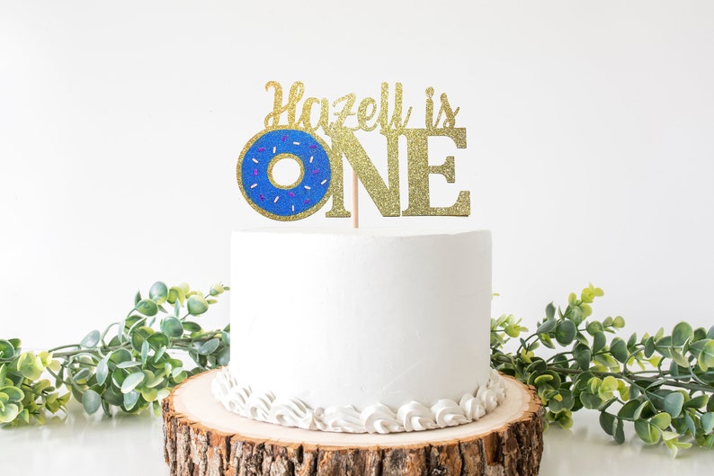 Custom Name Donut One Cake Topper / Sweet One Cake Topper