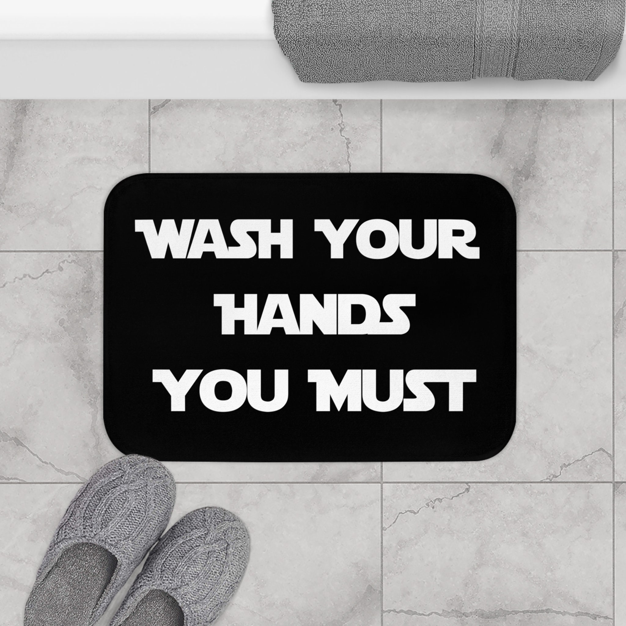 Star Wars Inspired Bath Mat / Galaxy Bathroom Decor / Anti-slip