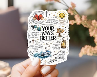 Forest Frank | Your Way's Better | Vinyl Sticker or Magnet | Decal | Christian | Waterproof | Laptop | Tumbler | Refrigerator | Gift | Dorm