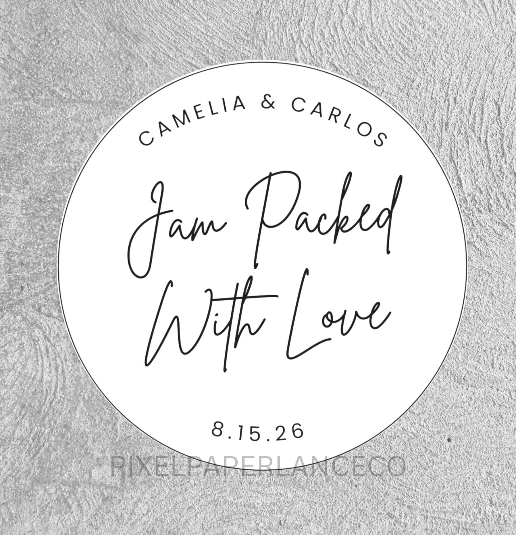 Wedding Favor Sticker Tag