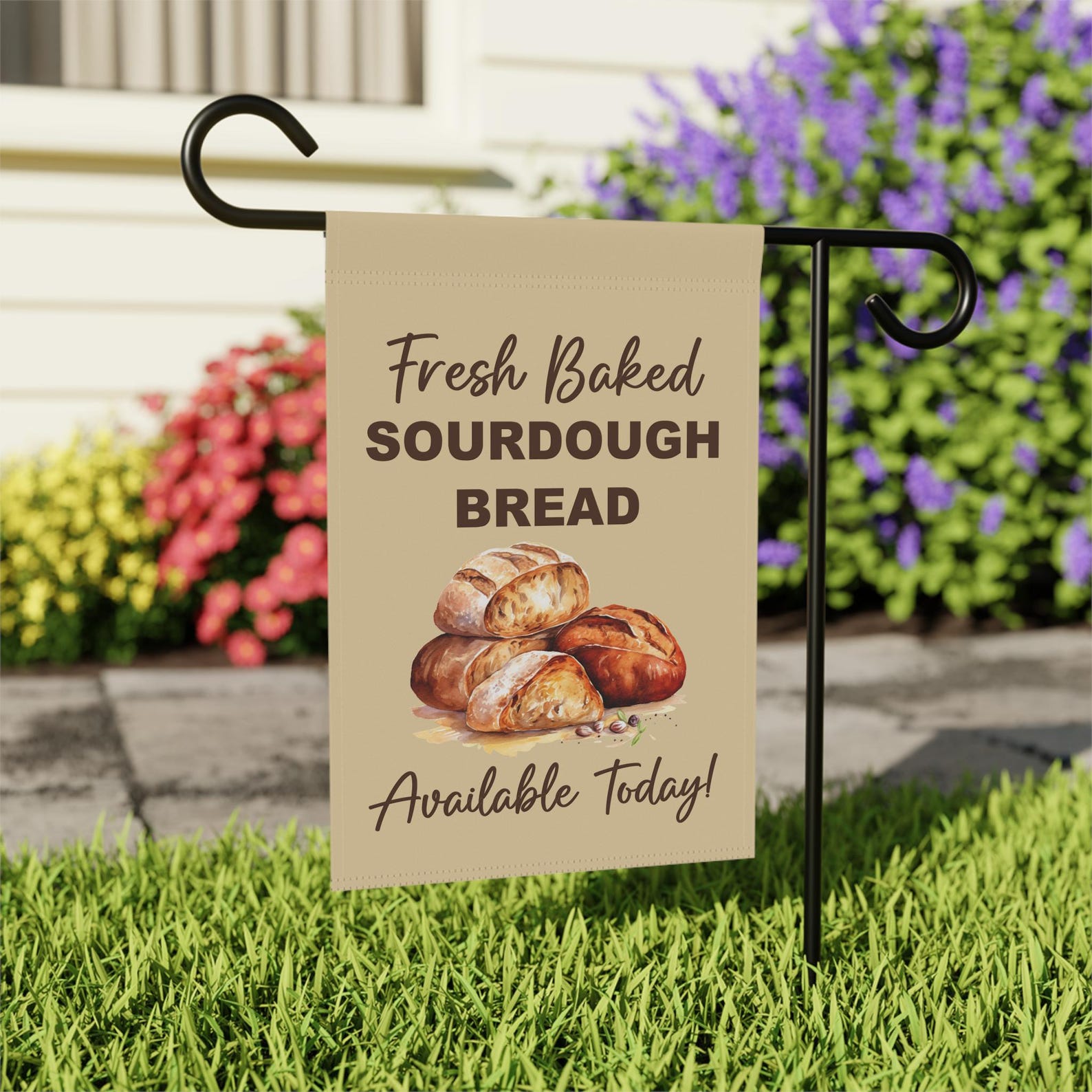 Sourdough Bread Sign Bakery Sign Grocery Flag Farmers Market Sign ...