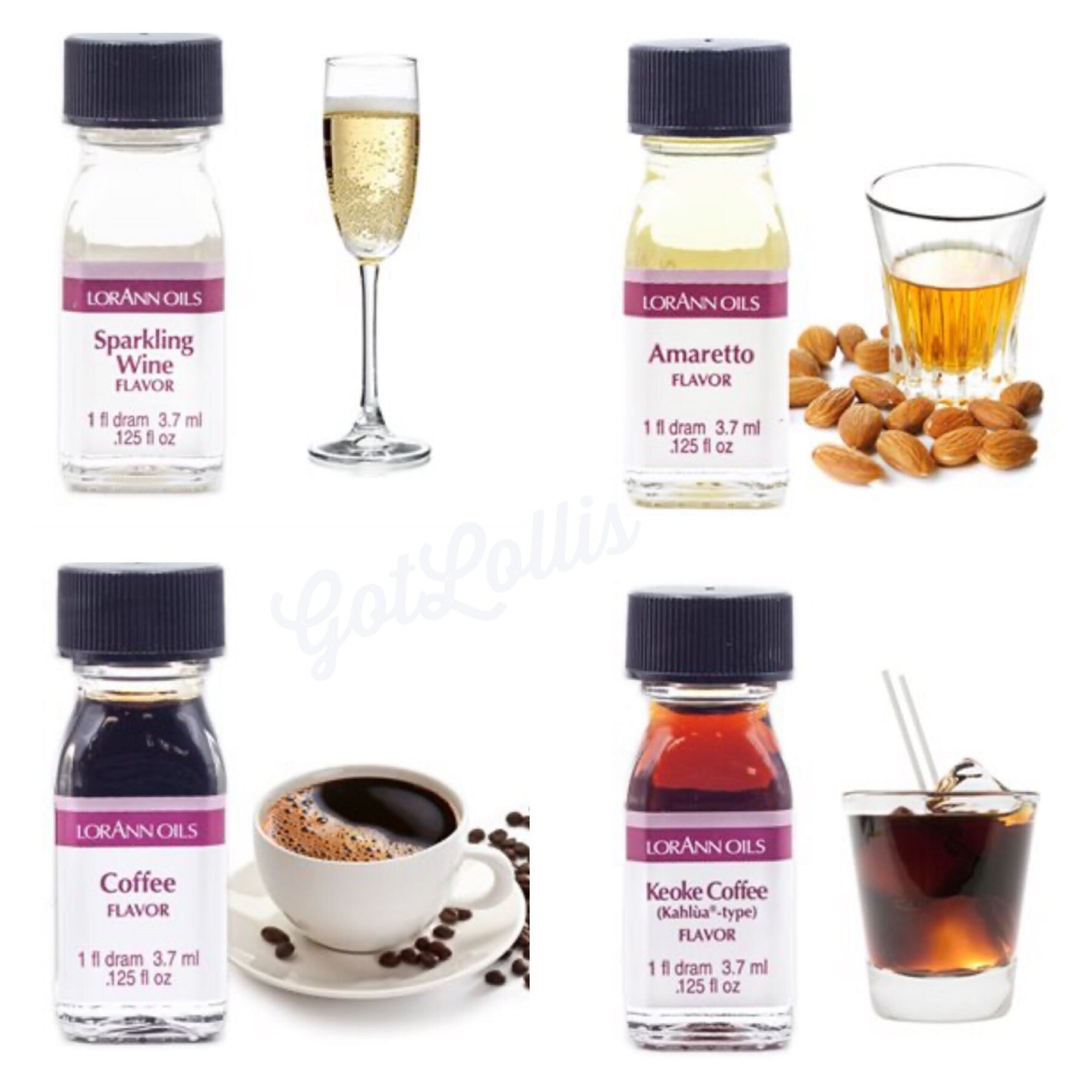 NEW/BEVERAGES FLAVORS, 1 Dram Extra Strength Candy Oil. Great for Baking,  Cooking, Lip Glosses and More. 