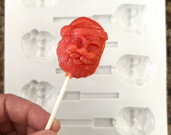 Mexican Candy Vero Mango & Elote Lollipops - Chili Powder Coated | Hot Diabetic Hard Candy & Lollipops