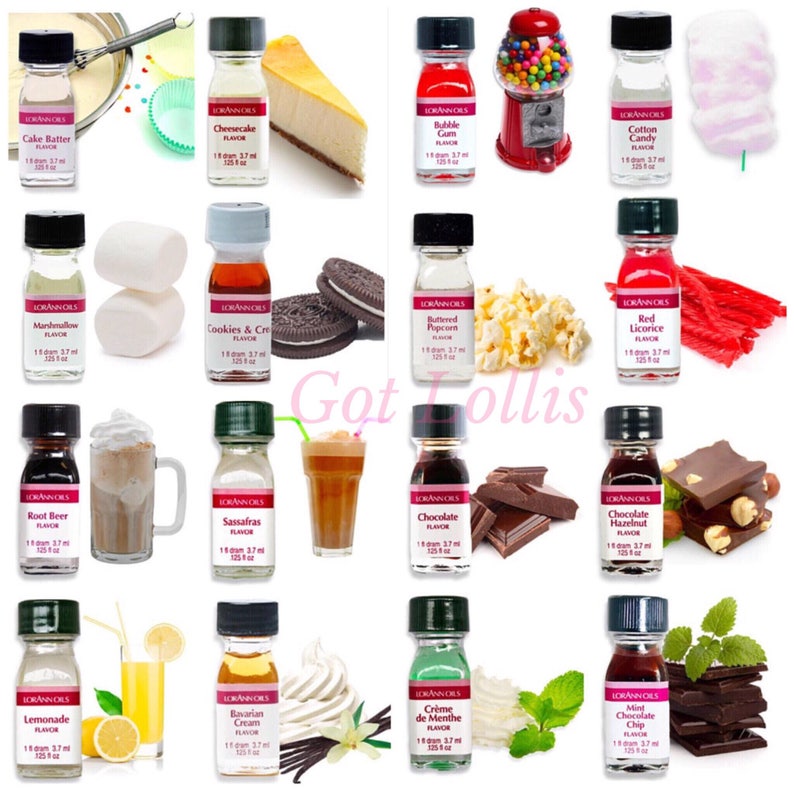 70 FLAVORS Fruity and Fun 1 Dram Extra Strength Candy Oil. Etsy