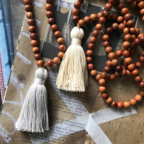 108 bead mala necklace wood,108 Mala bead,Tassel necklace,Mala ,108 Meditation bead,Yoga prayer wood mala,Mala,108 ,Handmade,meditation mala