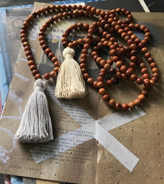 108 Mala Bead,tassel Necklace,mala ,108 Meditation Bead,yoga Prayer Wood  Mala,mala,108 ,handmade,meditation Mala 