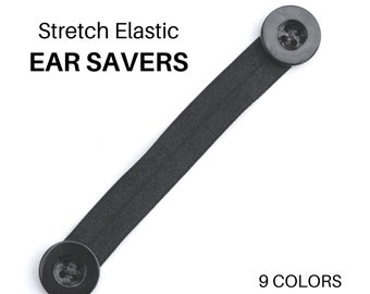 Elastic Face Mask Extender with Buttons: Comfort Ear Saver