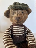 Barney Bear is a big soft knitted bear, toy knitting, bear knitting pattern, PDF pattern, handknit pattern