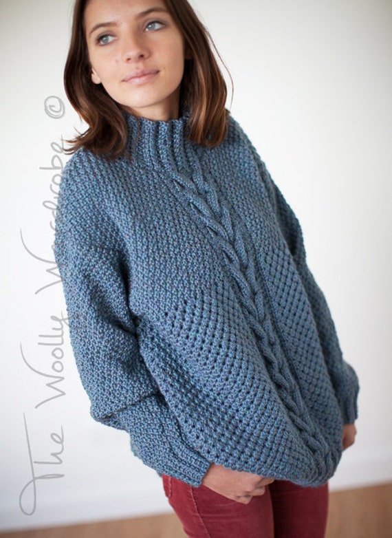 Cable Knit Jumper Knitting Pattern Lauren Aston Designs