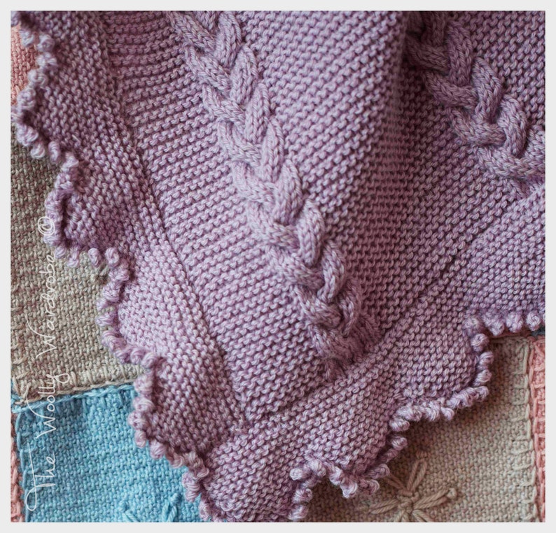 KNITTING PATTERN Lyla Baby Blanket image 2