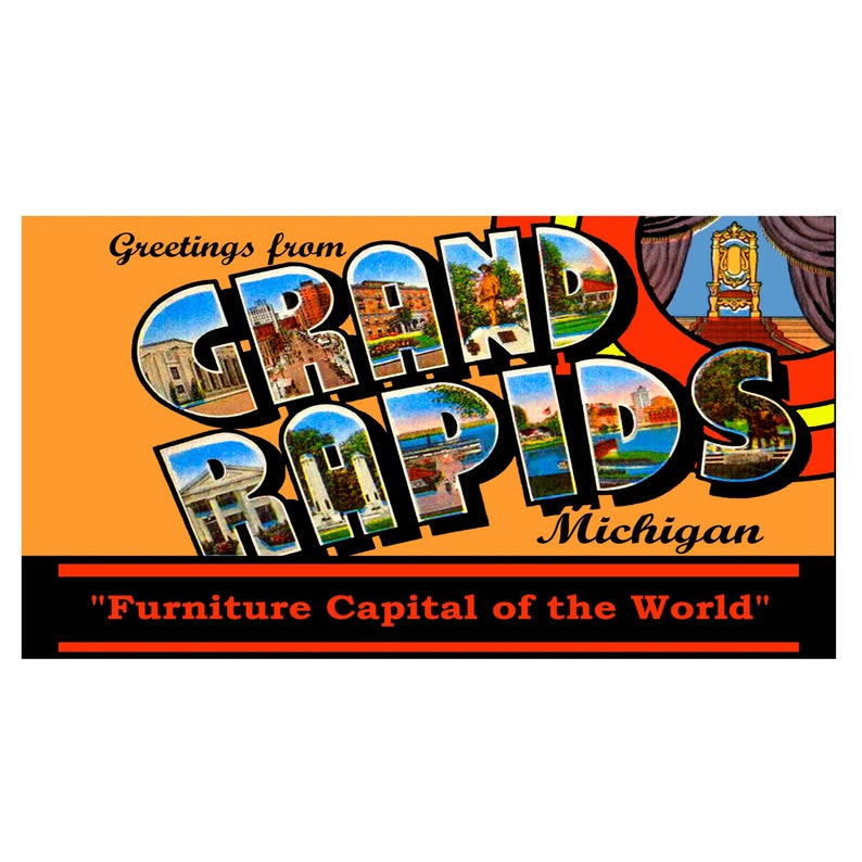 Grand Rapids Michigan Vintage FURNITURE CITY Short Sleeve Etsy