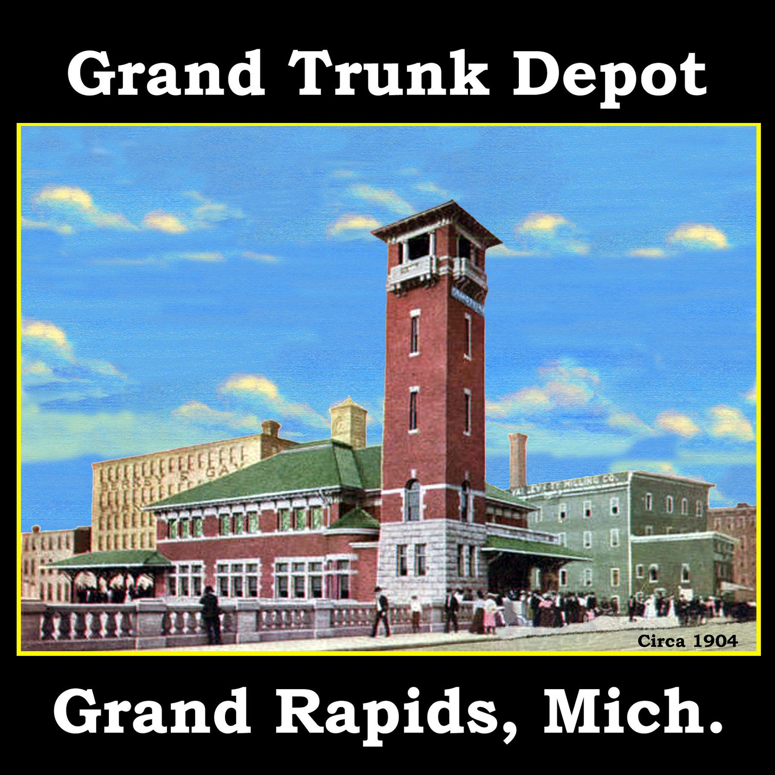 Grand Rapids Michigan Vintage Image of Kent County Airport Etsy
