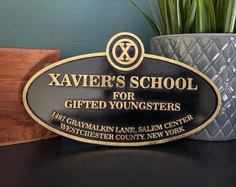 Xaviers School X-men Mini sign prop replica