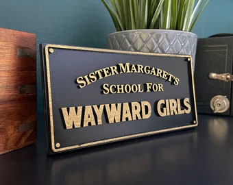 Deadpool Wayward girls sign prop replica mini