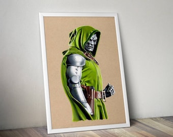 Doctor Doom - Fine Art Print - A4/A3