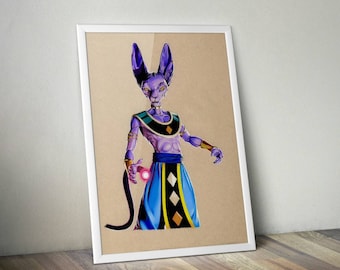 Lord Beerus - Fine Art Print - A4/A3