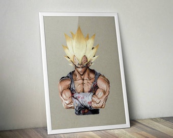 Majin Vegeta-Fine Art Print-A4/A3