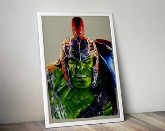 Gladiator Hulk- Fine Art Print - A4/A3