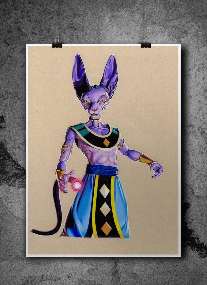 Lord Beerus Kunstdruck A4/A3 Bild 2