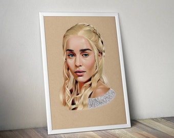 Daenerys Targaryen - Fine Art Print - A4/A3
