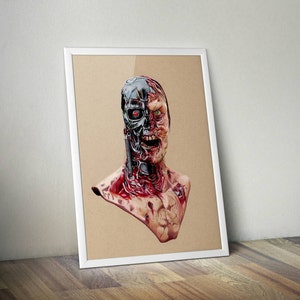 Terminator Zombie Fine Art Print A4/A3 image 1