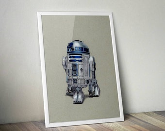 R2D2 - Fine Art Print - A4/A3