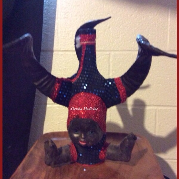 Authentic Haitian Vodou bottle for Bossou