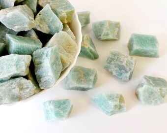 1Pc Amazonite Rough Stones ~ 1 inch Raw Crystals