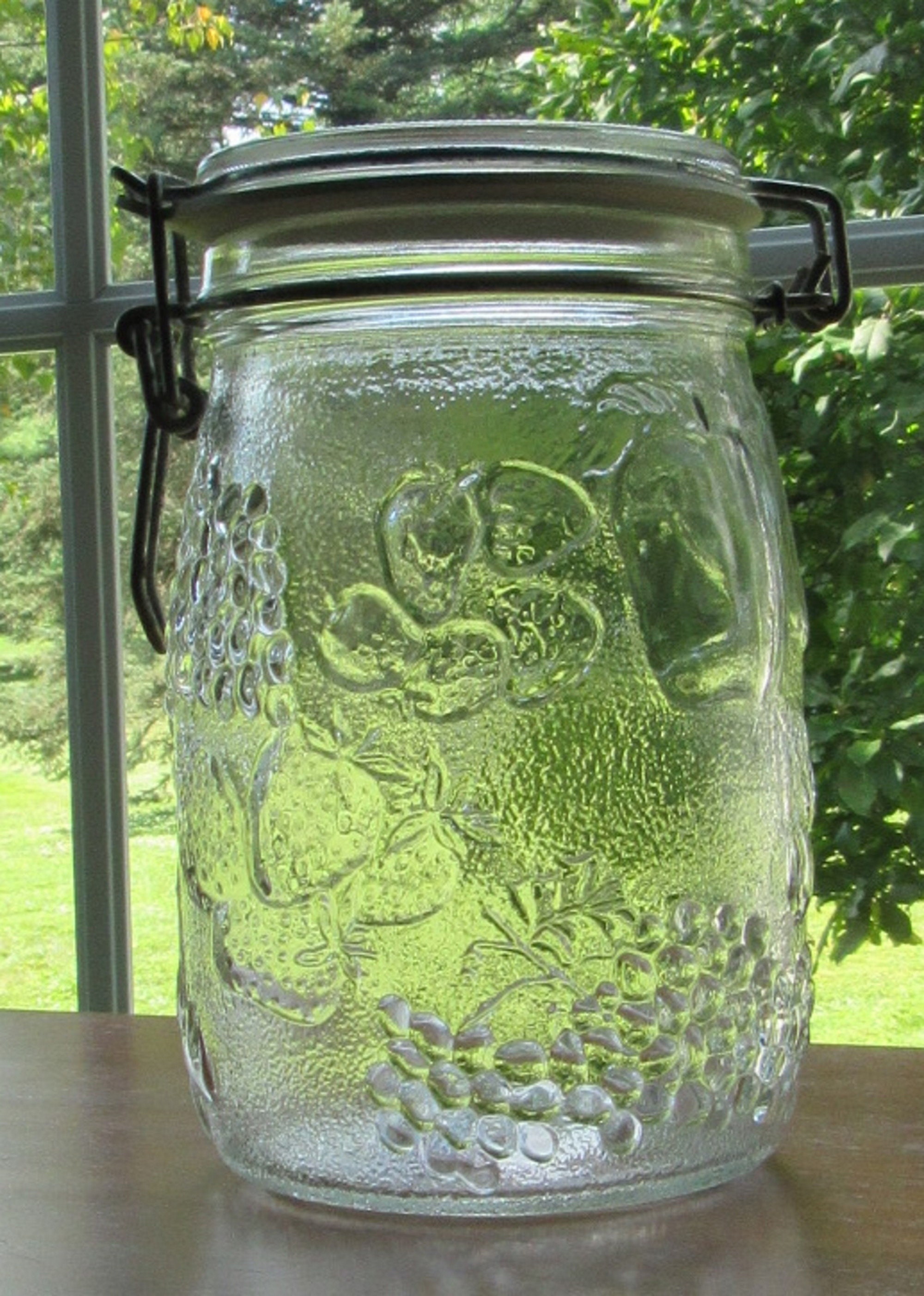 grand bocal ancien vintage verre couvercle verre ib laursen 4 litres