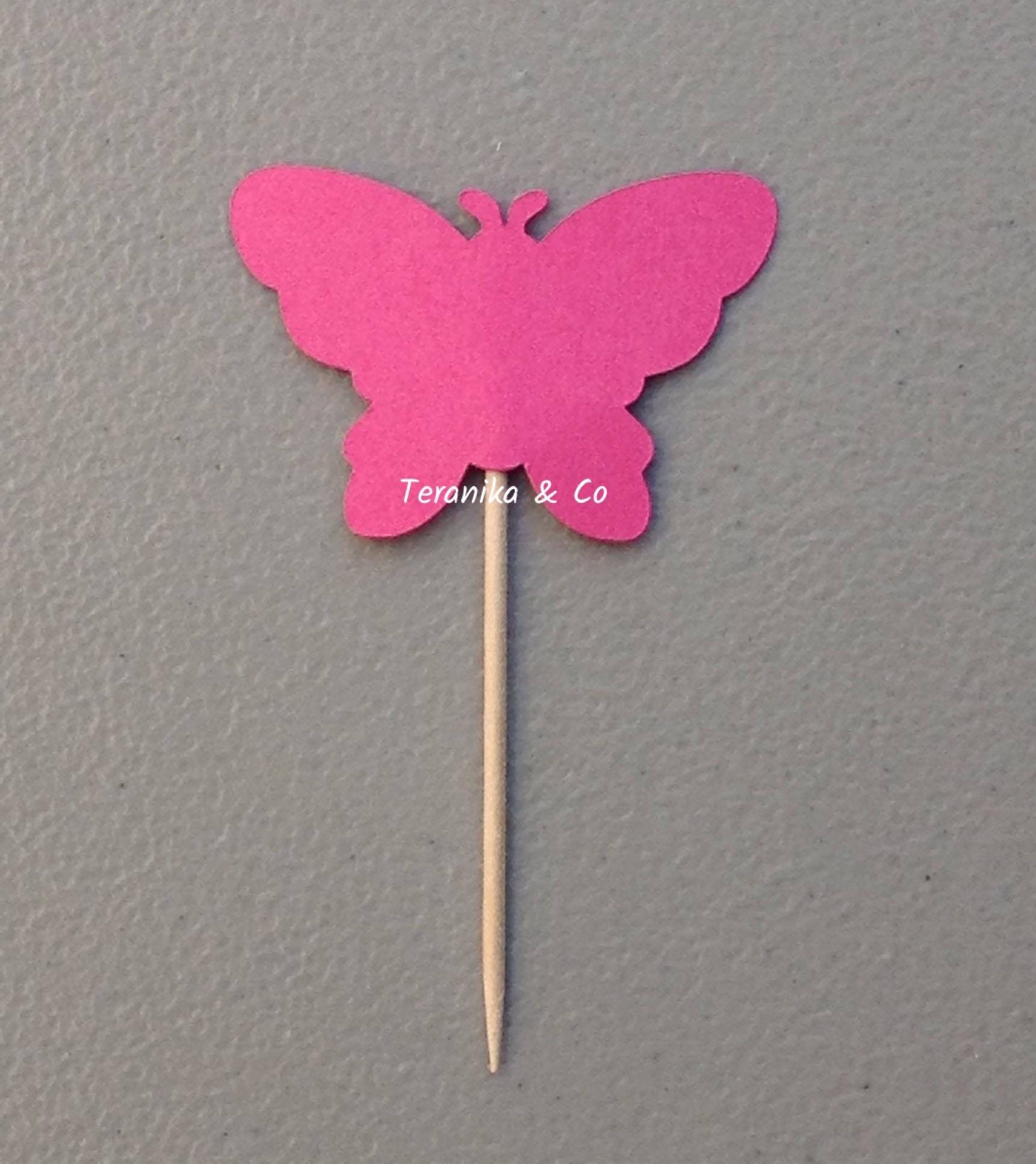 12 Count Butterfly Cupcake Toppers, Cupcake Toppers, Toppers Etsy