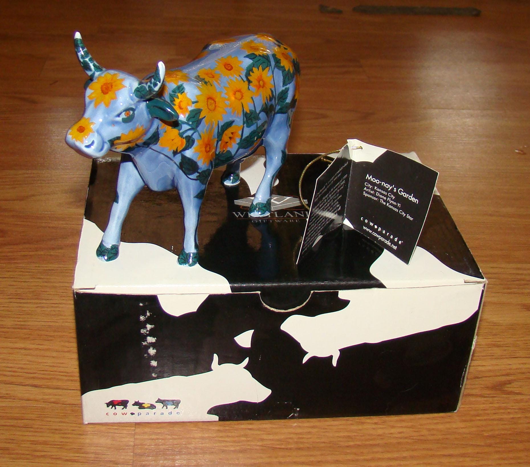 Cowparade, MOO-NAY'S GARDEN (9186, Westland) 2001, Kansas City - Etsy
