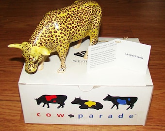 Cow Parade 2002 Cow Moo Flage #7254. Retired - Etsy