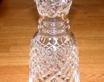 Waterford Crystal Carafe Water/Wine 24oz Cut Fan & Criss-Cross, Seahorse Nouveau