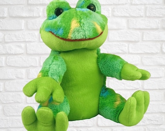 8 inch Unstuffed Plush Animal- Frog