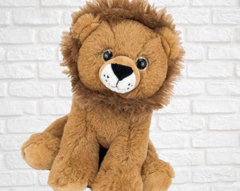 8 inch Unstuffed Plush Animal- Lion