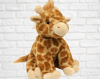 8 inch Unstuffed Plush Animal- Giraffe