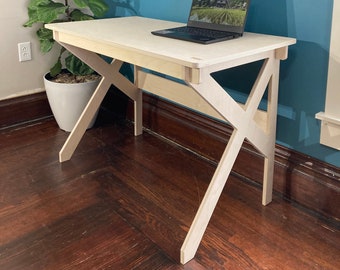 Modern Plywood Desk, Home Office Desk, Minimalist Desk