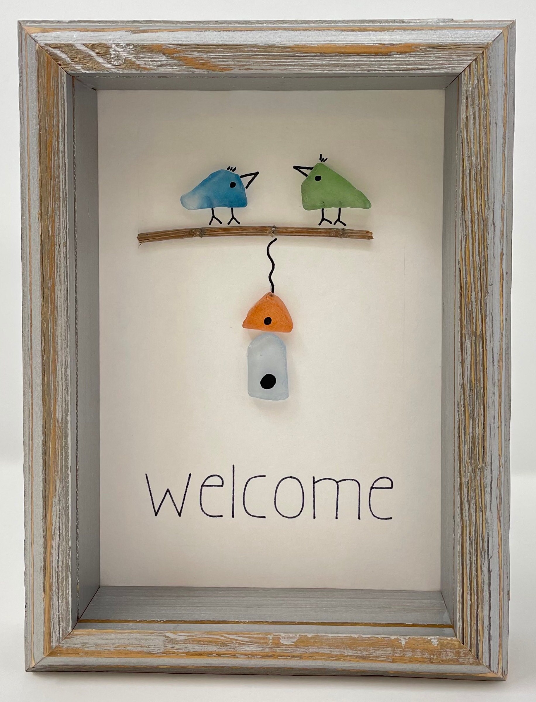 Sea Glass Welcome Home for Bird Lovers Anniversary Birthday - Etsy