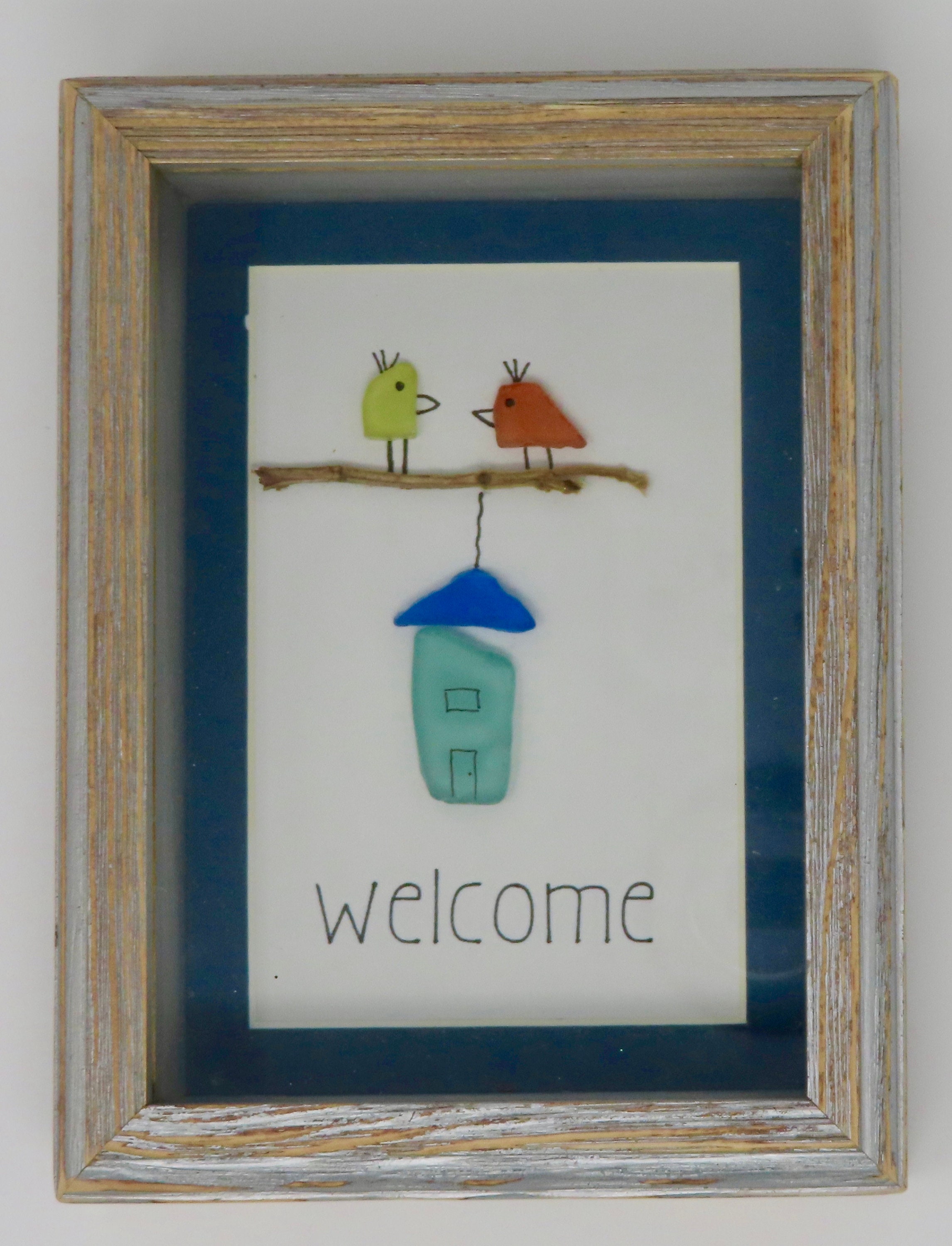 Sea Glass Welcome Home for Bird Lovers Anniversary Birthday - Etsy