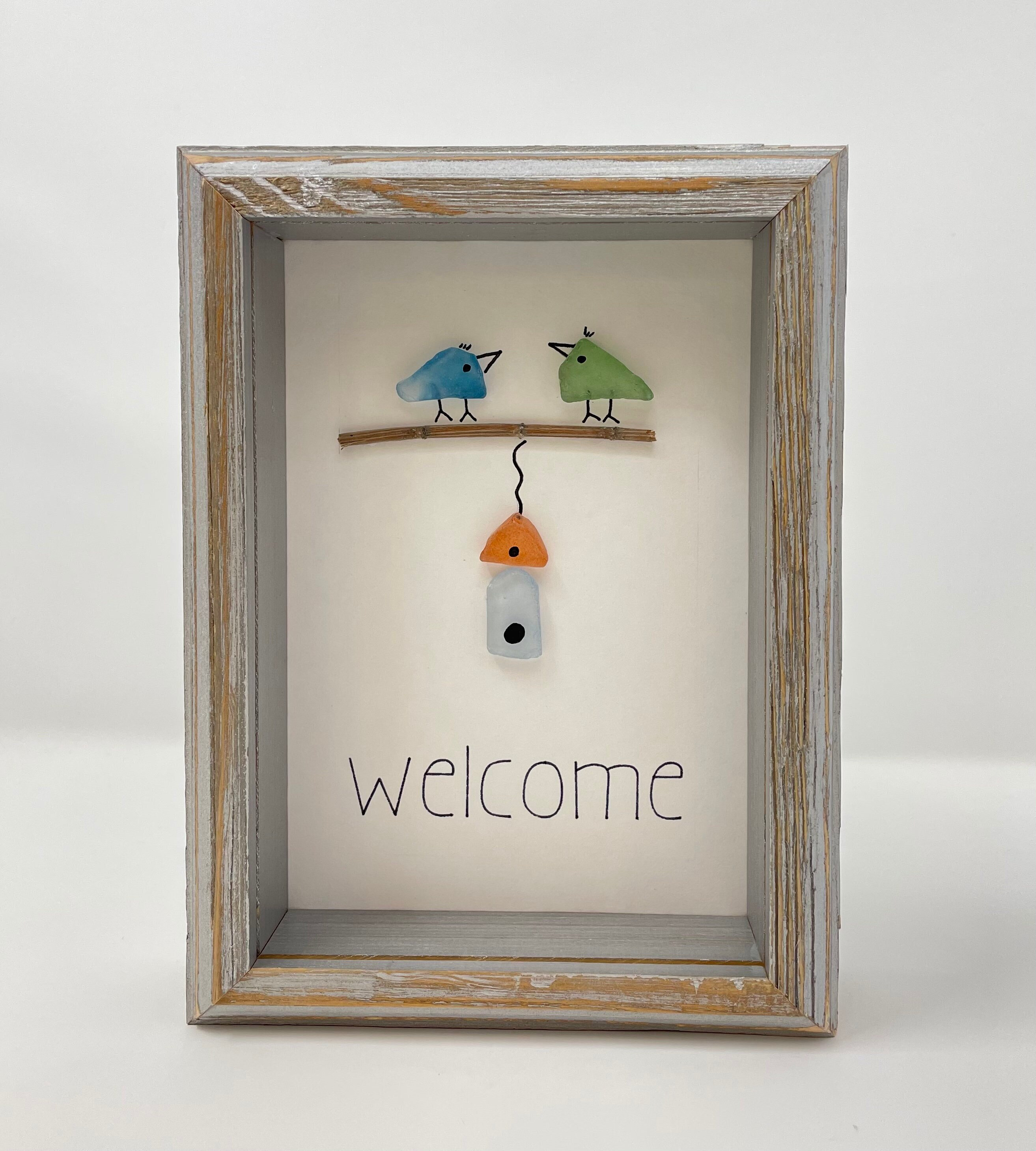 Sea Glass Welcome Home for Bird Lovers Anniversary Birthday - Etsy