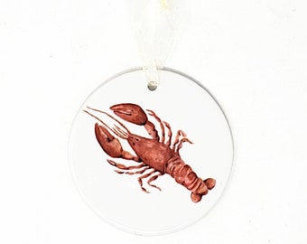 Lobster Christmas Ornament, Maine Christmas Ornaments, Lobster ornament, Maine gift, Christmas lobster tree ornament, New England gift