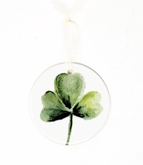 Shamrock Ornament Irish Gift Irish Ornament Ireland Gift Ireland Ornament Ireland Art Irish Painting Shamrock Art Irish gift Ireland