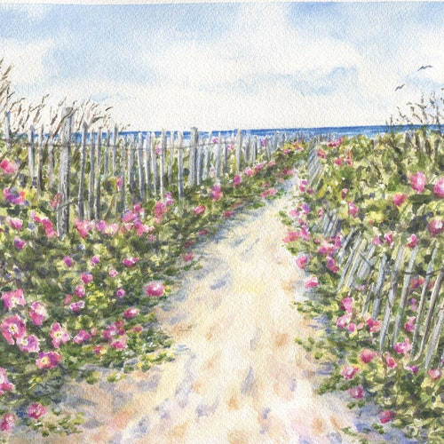 Nauset Beach Cape Cod Art Print Etsy