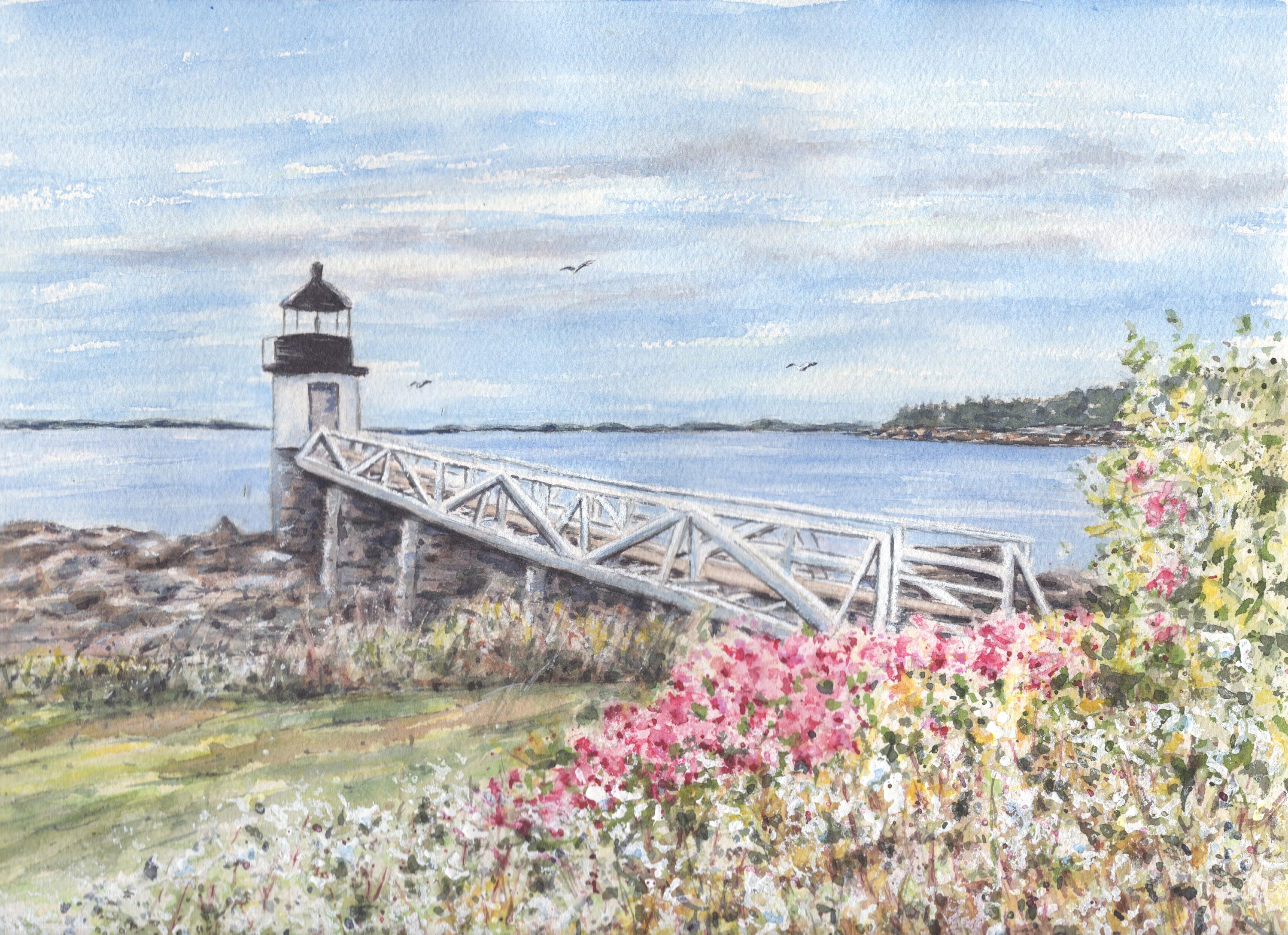 Faro de Marshall Point, faro de Maine, arte costero de la costa central de  Maine, acuarela o impresión de Maine, impresión de acuarela enmarcada,  acuarela original - Etsy México, image size:3000x2179