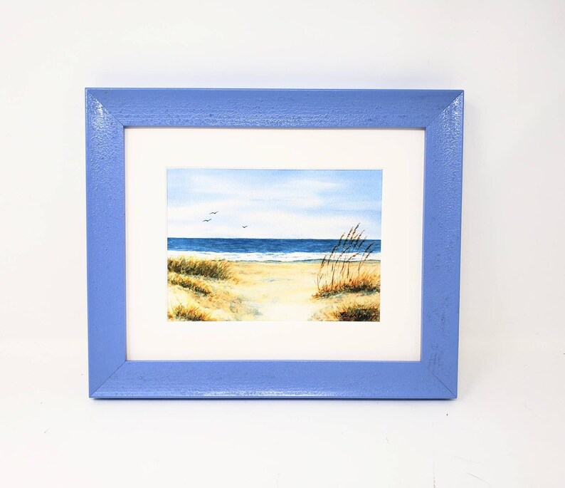Beach Grass Watercolor Painting Prints Beach Decor Ocean Etsy