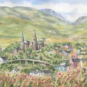 Clifden Ireland Painting, Clifden Print, Ireland Watercolor Original Or Print, Irish Art,  Ireland Painting, Irish Gift, Galway Ireland Gift