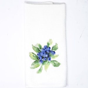 Blueberry Tea Towel Blueberry Kitchen Decor Blueberries Art Dish Towels Home Decor Maine Blueberries New Jersey Blue Decor Fruit