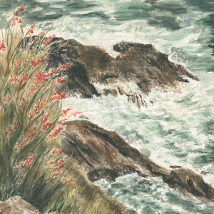 Slea Head Ireland painting, Irish landscape painting, Ireland print, Ireland watercolor, Irish landscape, Dingle Peninsula