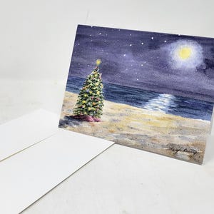 Maine Hafen Grußkarten Maine Hummer Boote Blanko Karten Meer Malerei Strand Malerei Aquarell Postkarten Geschenk
