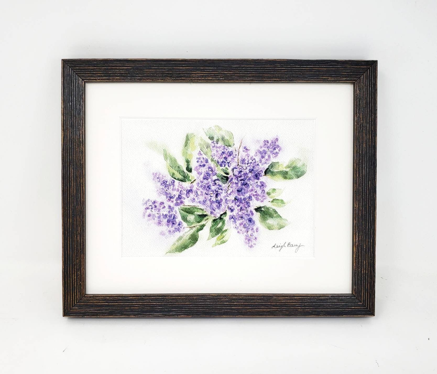 Lilacs Watercolor Painting Print or Original, Purple Flowers Print ...